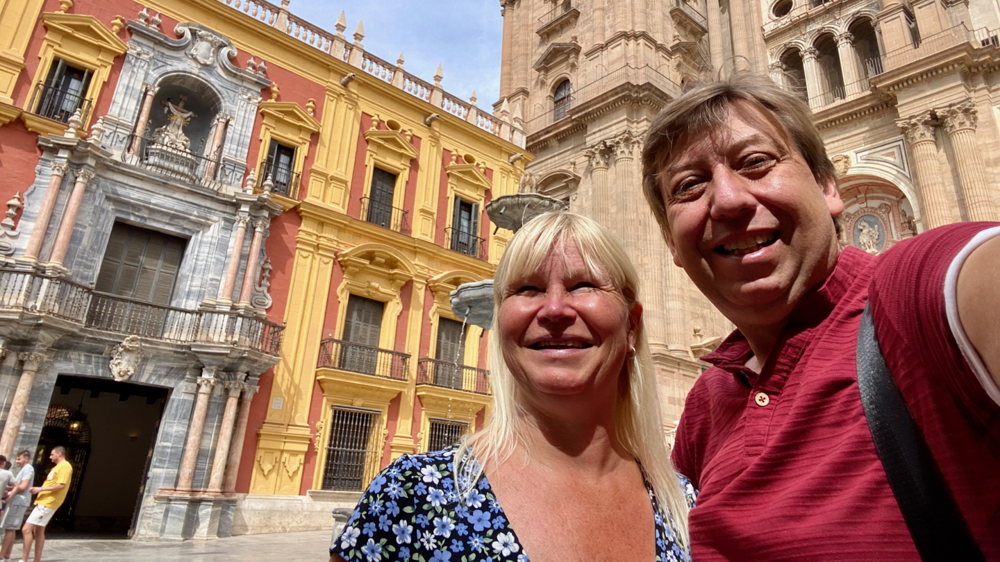 Eve and Andrus in Málaga, Spain