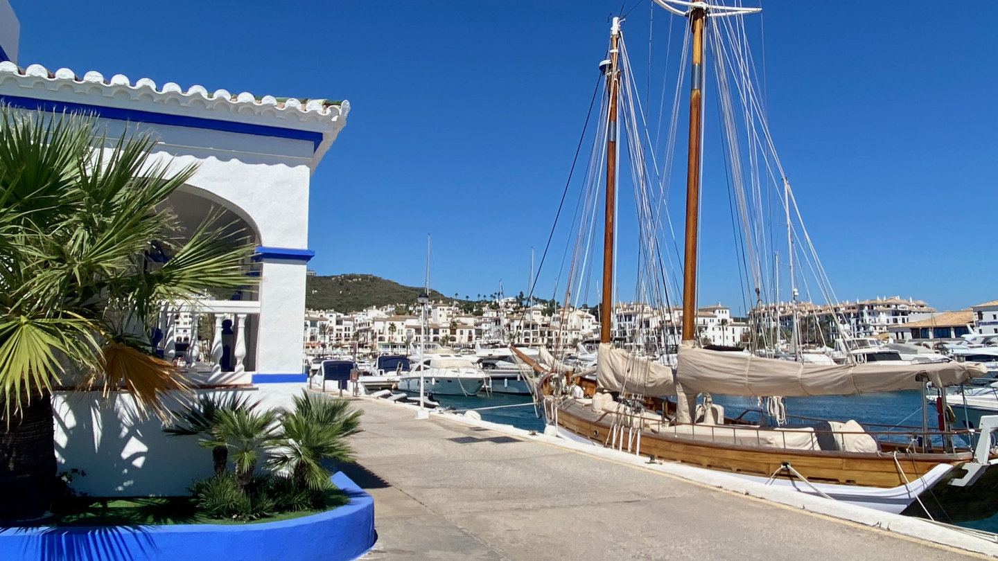 Marina office of Duquesa, Spain