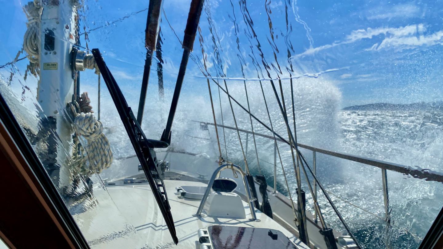 Confused seas in the Strait of Gibraltar