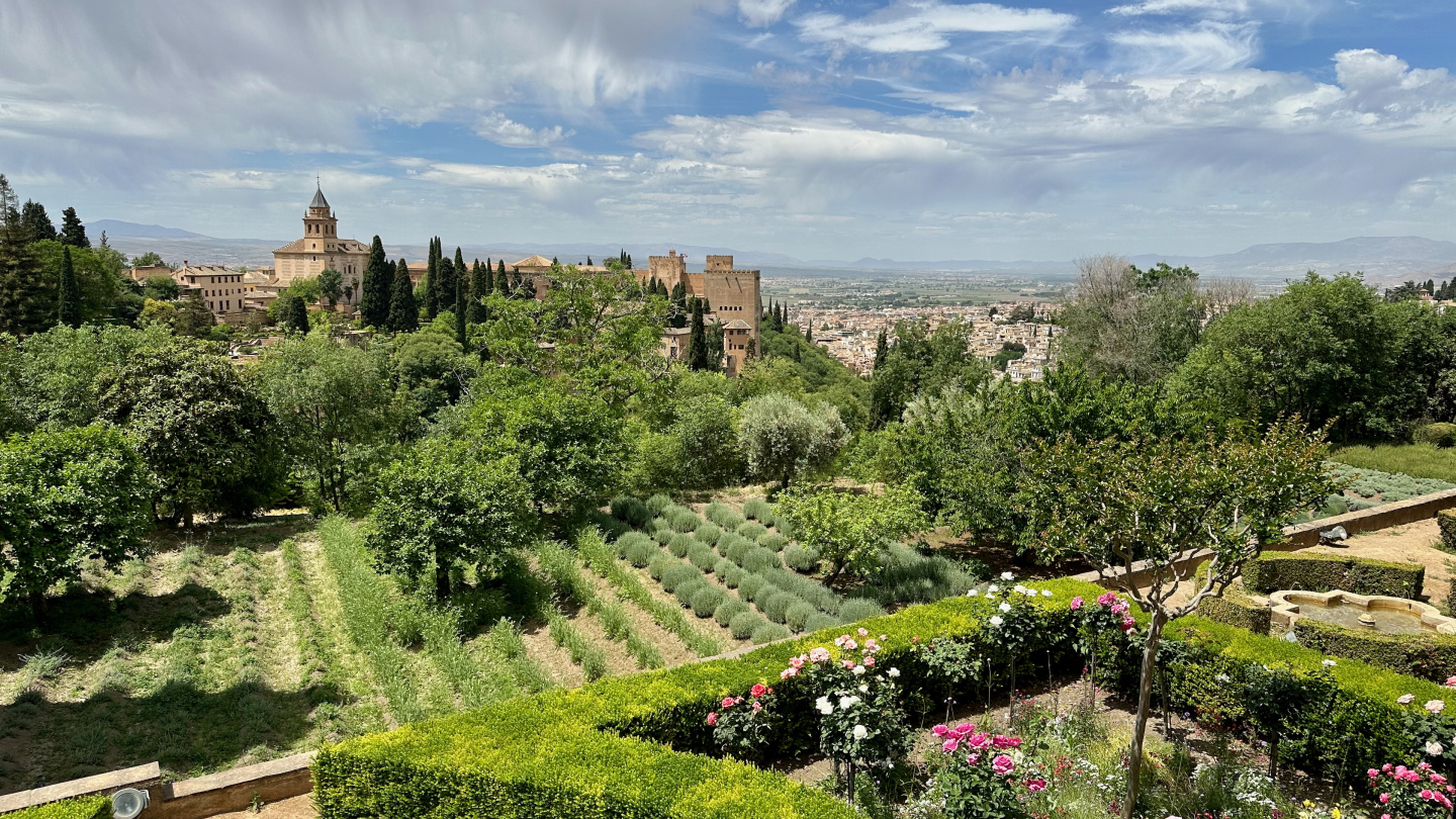 The lands of Alhambra, Granada, Spain