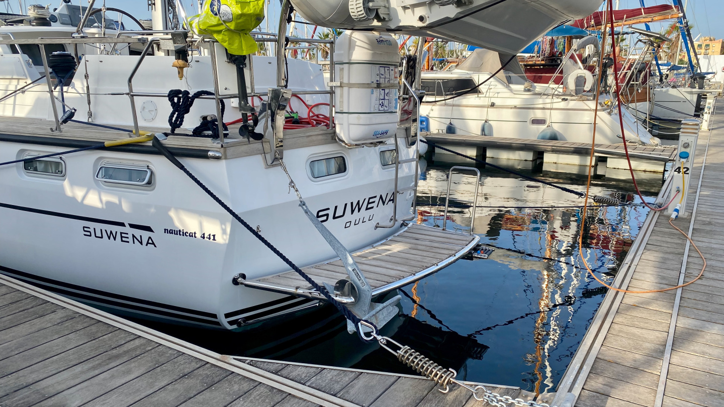 Suwena's new mooring springs, La Línea, Spain