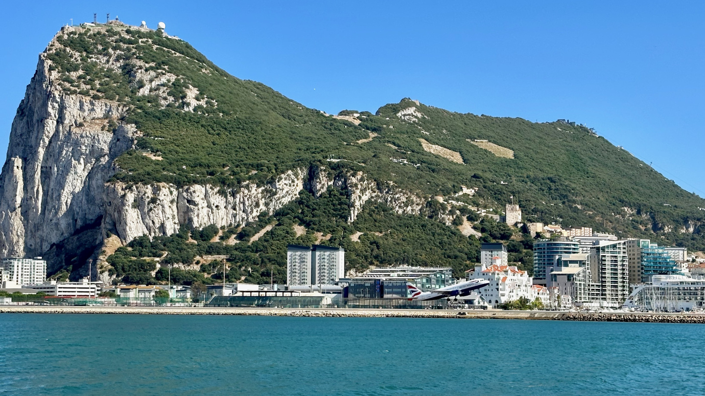 British Airways takeoff from Gibraltar