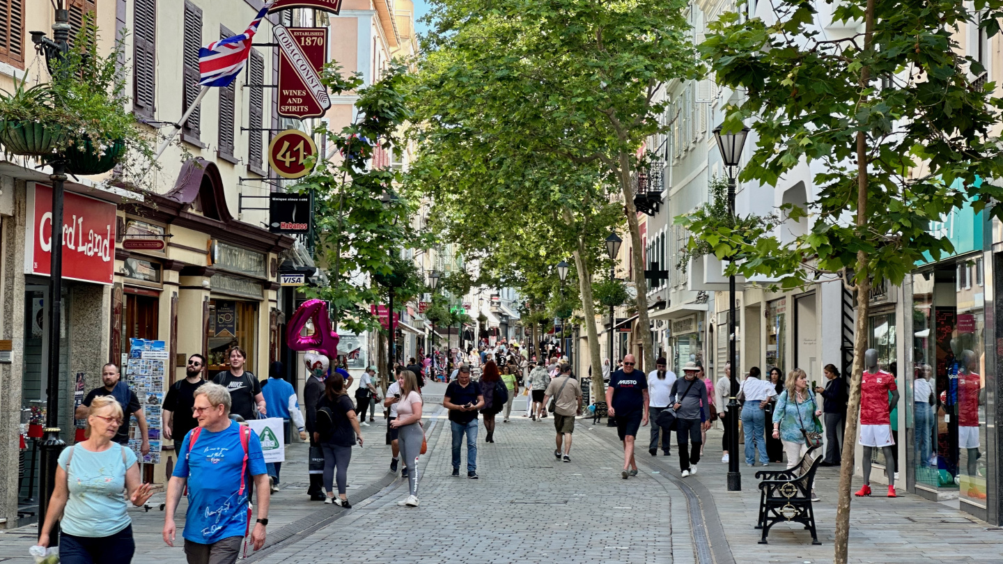 The Main Street of Gibraltar