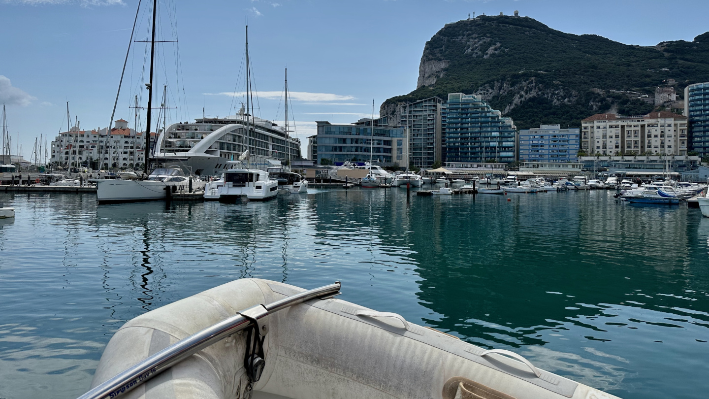 Suwena at the fuel station of Gibraltar