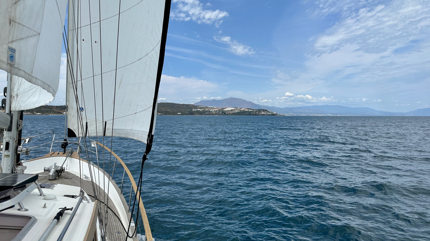Suwena sailing to Sotogrande, Spain